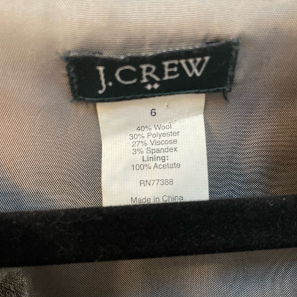 J. Crew Factory ruffle neck sheath dress w/pockets - size 6 - Picture 5 of 6